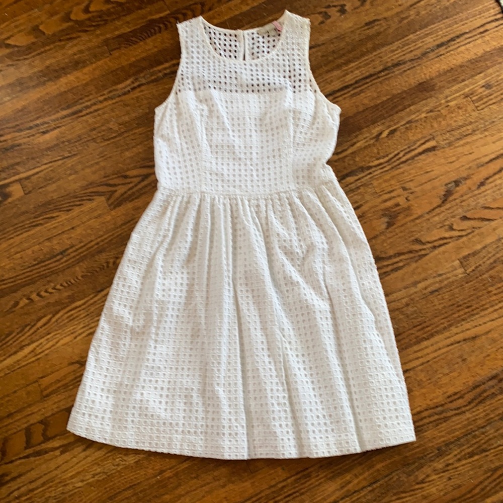 Size 12 Eyelet White Banana Republic Dress
